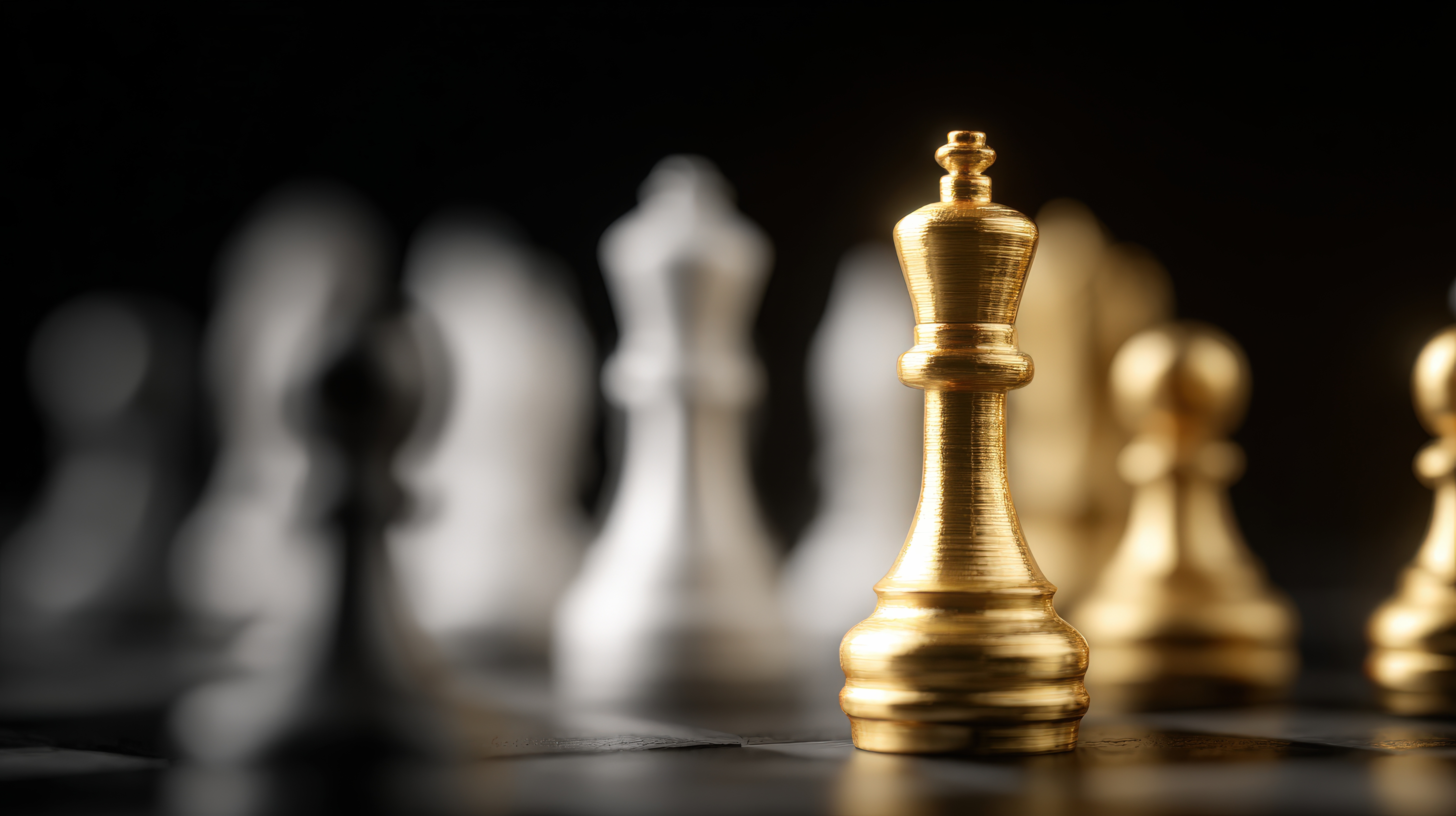 Golden King Chess Piece