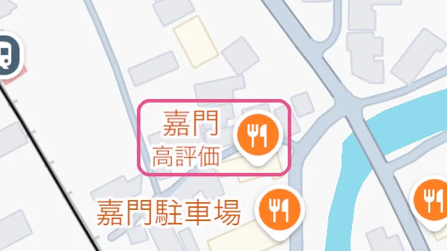 Google Maps showing the “Highly rated” label under kamon